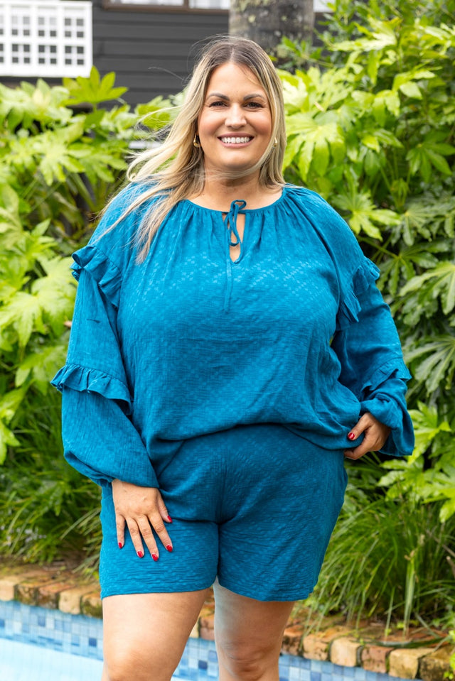  Blouse Teal