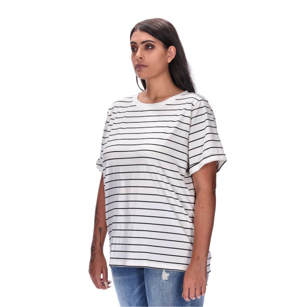 Luna Tee Black Stripe 3