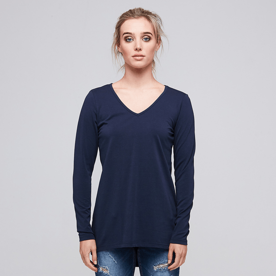 River Long Sleeve Top Navy