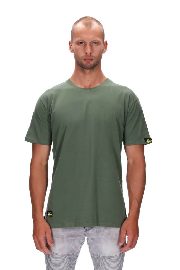mens tee olive green