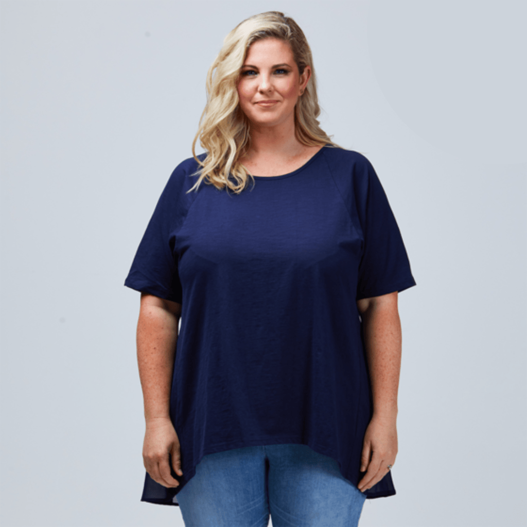Charlotte Tee Navy