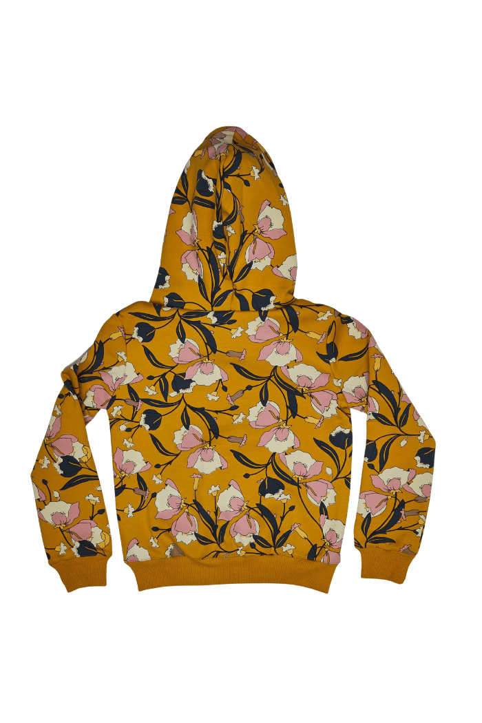 Storm Hoodie Mustard Floral 4