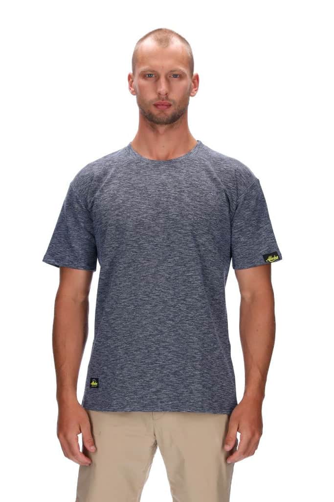 mens blue marle tee