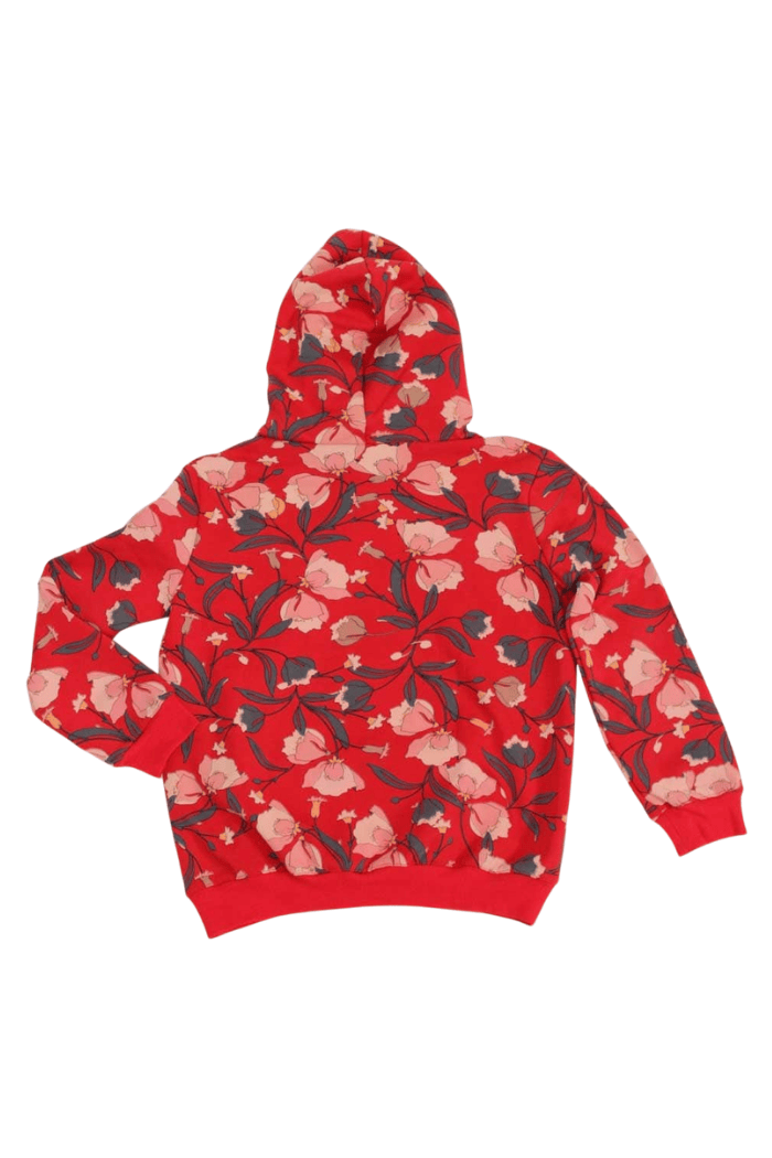 Storm Hoodie Red Floral 3