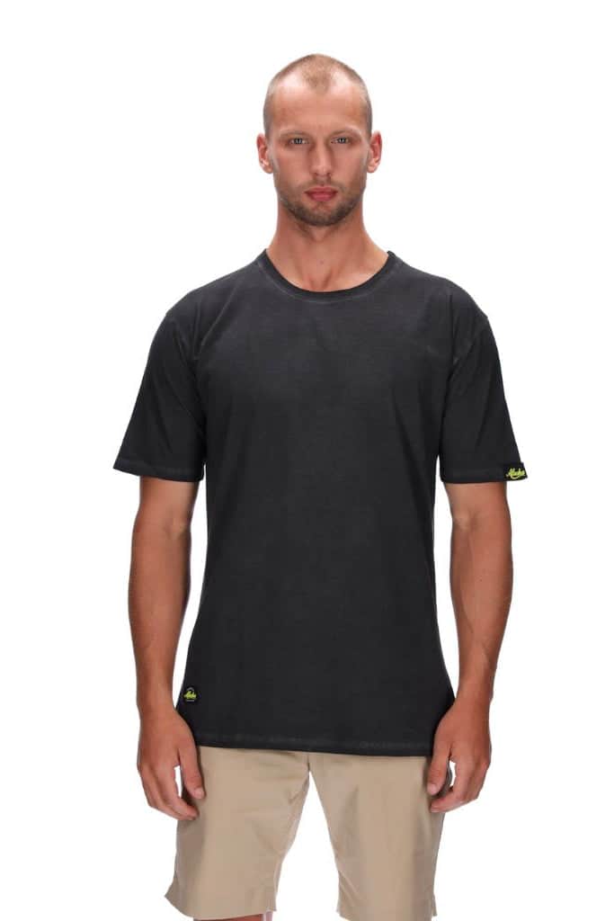 mens stonewash black tee