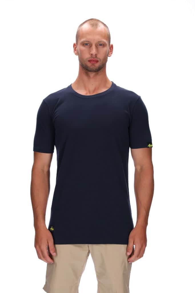 mens slim fitting tee navy
