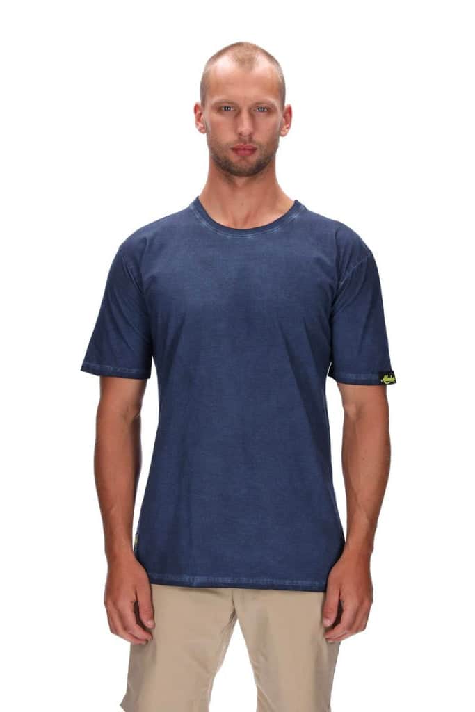 mens stonewash blue tee