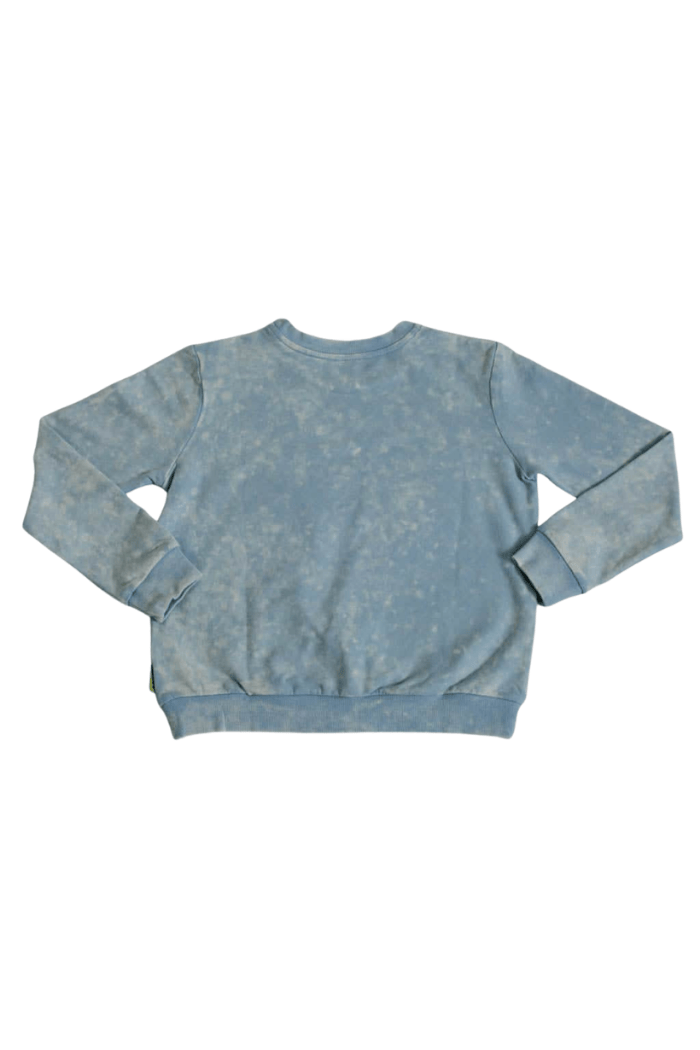 Zander Acid Wash Sweater Blue 5