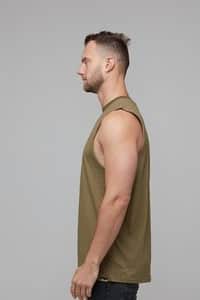 Benji Singlet Khaki 4