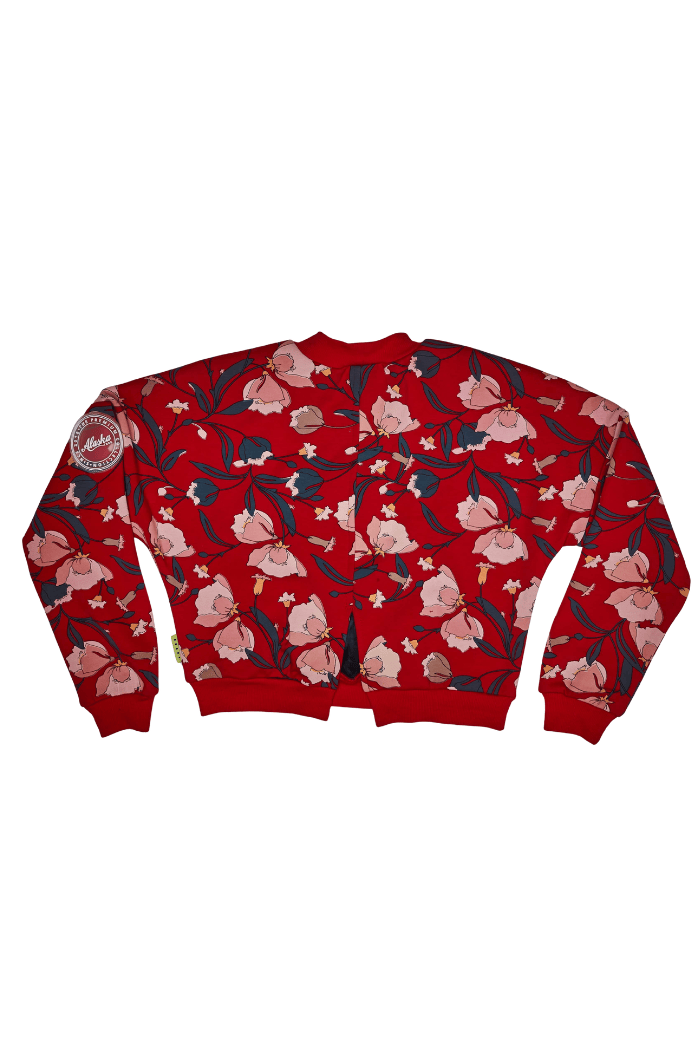 Lola Sweater Red Floral 3