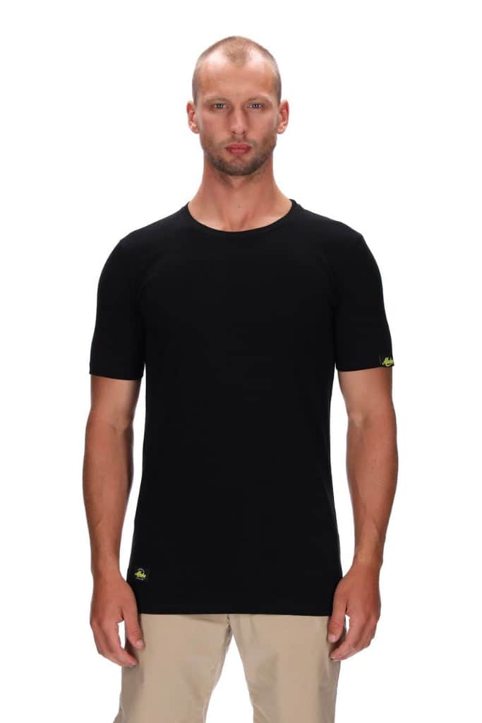 mens slim fitting tee black