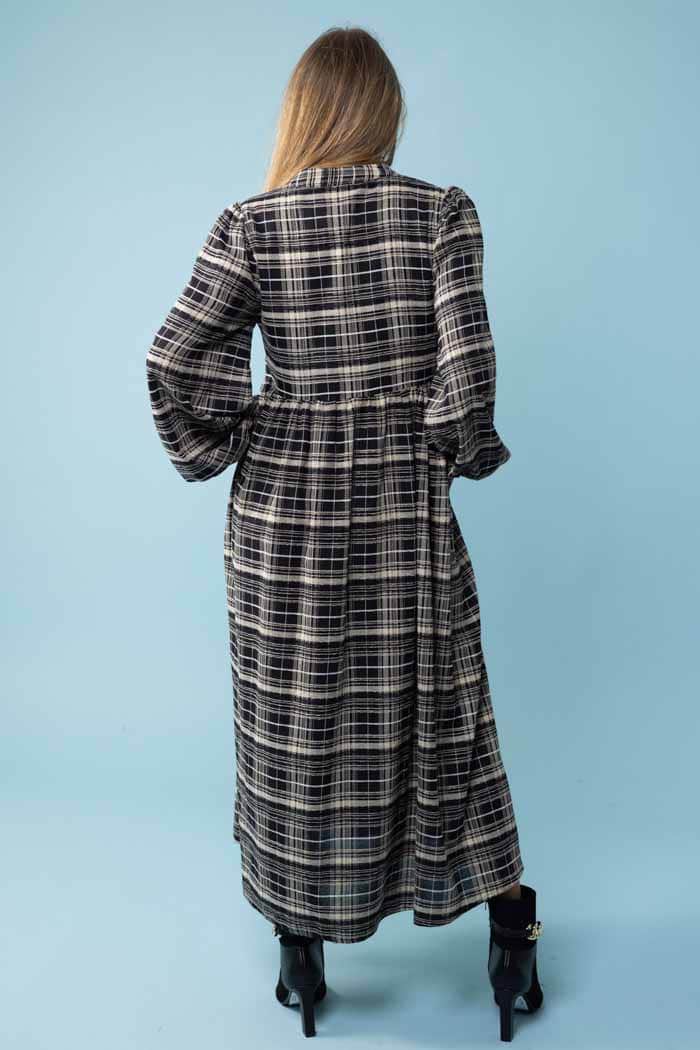 Sophie Dress Black Check 3