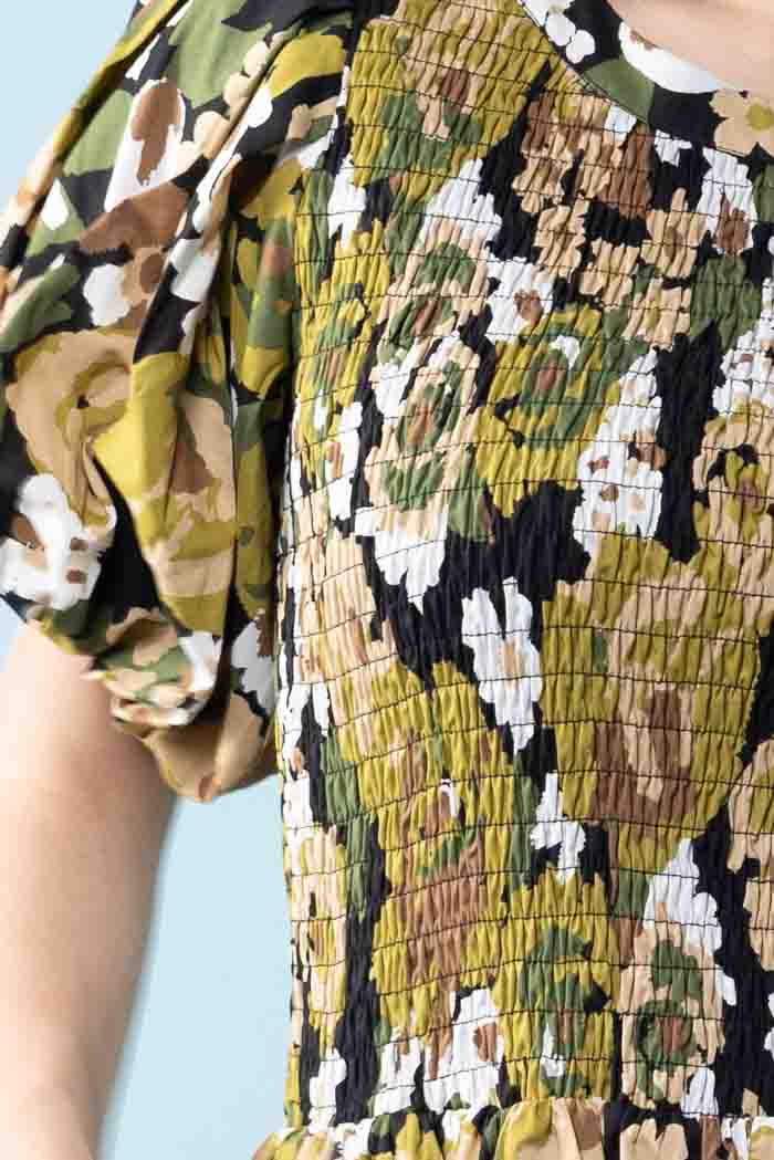 Lennon Dress Green Floral 4
