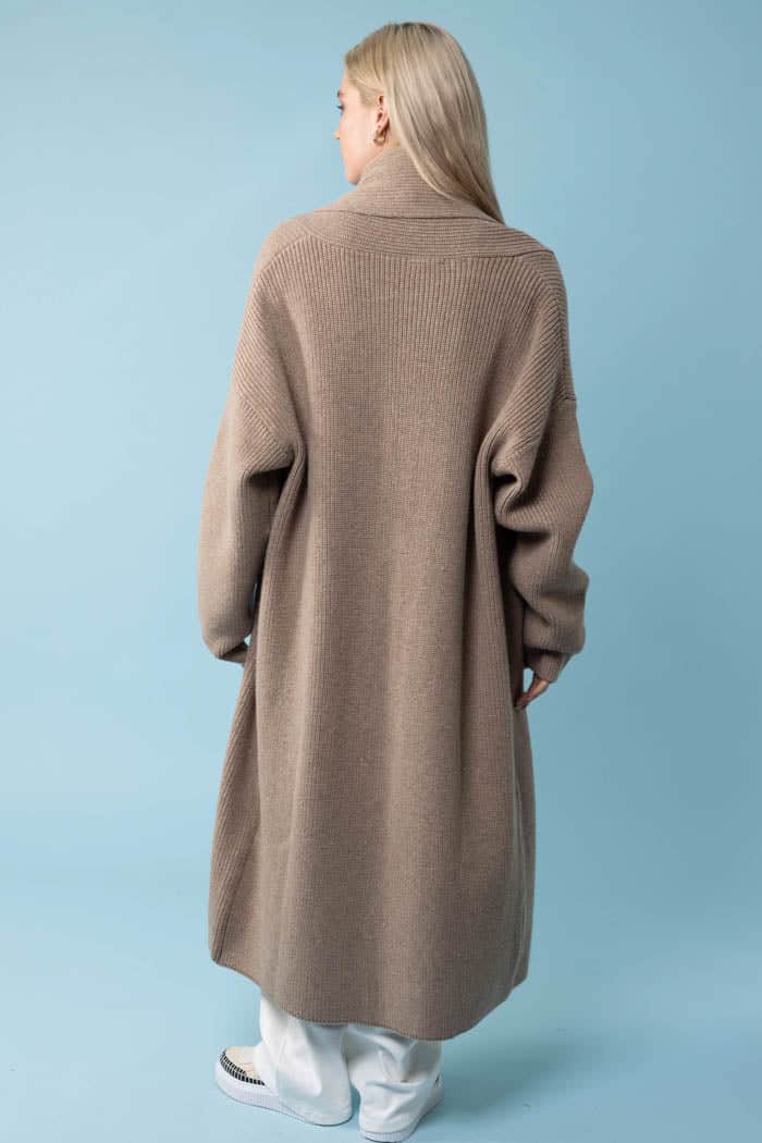 Hazel Knit Cardigan Caramel 3