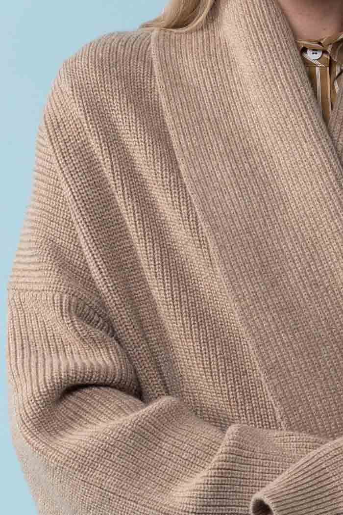 Hazel Knit Cardigan Caramel 4