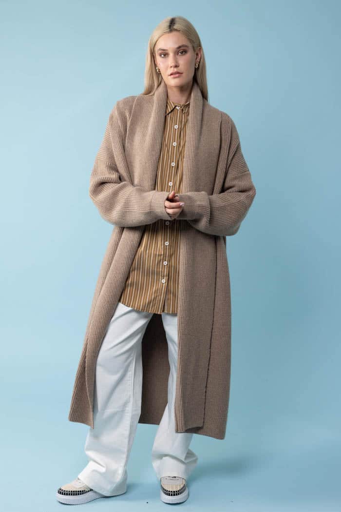 Hazel Knit Cardigan Caramel