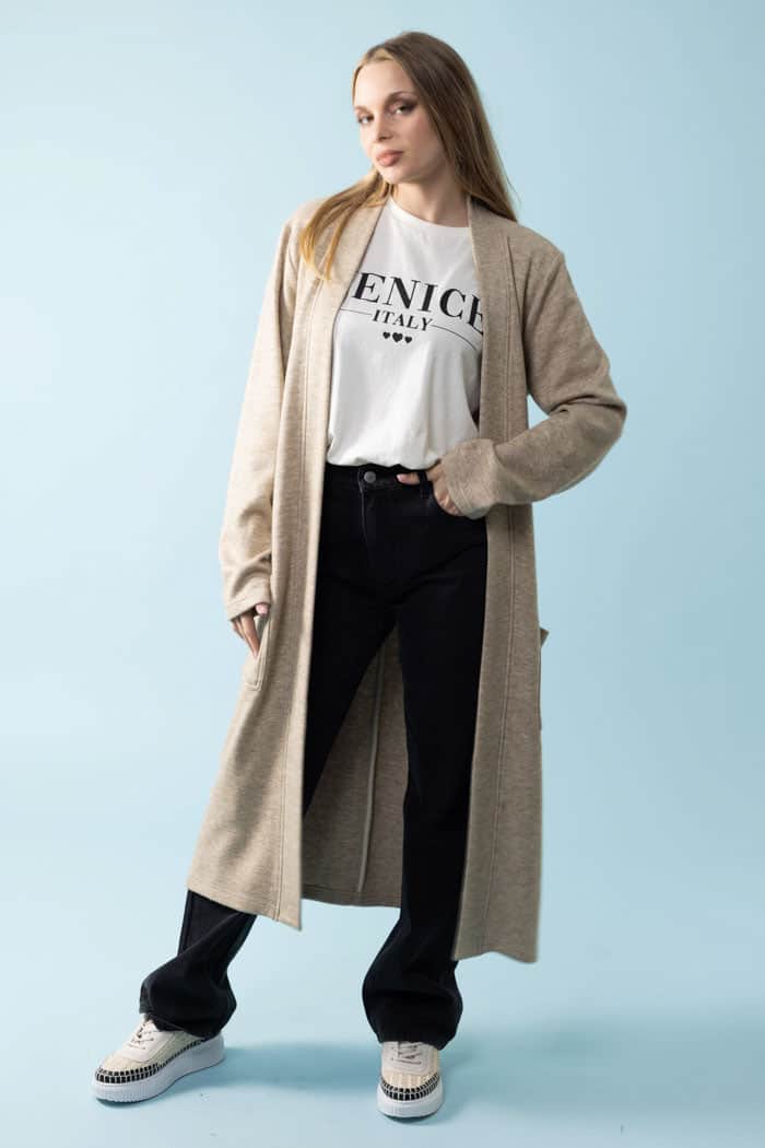 Harriet Cardigan Beige 2