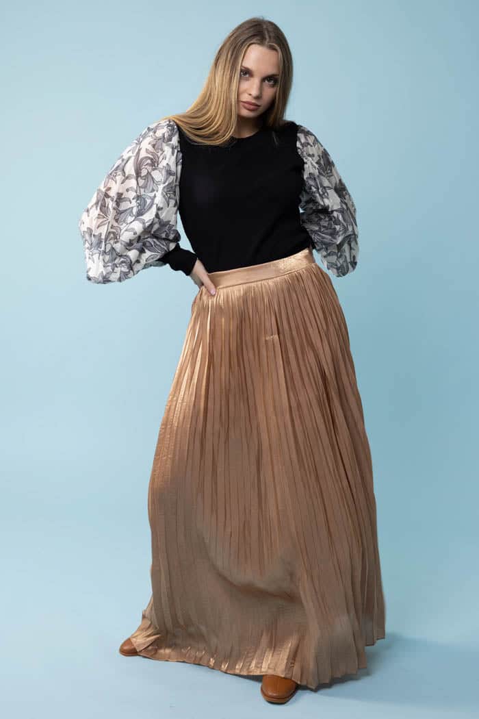 Novalee Maxi Skirt Caramel 2