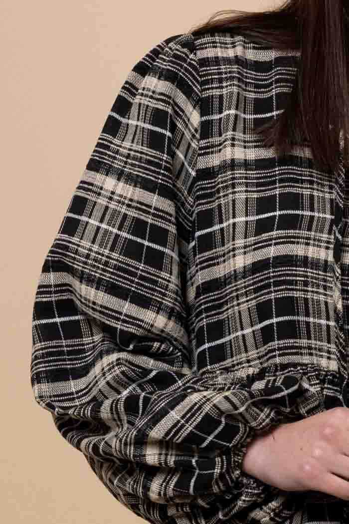Arianna Dress Check Black 4