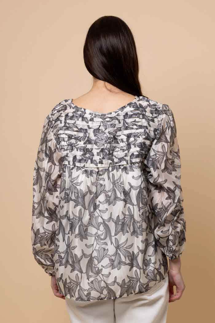 Juliet Blouse Black Floral 3