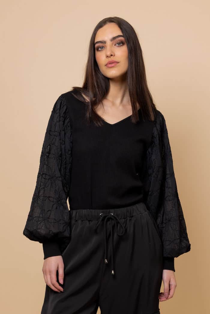 Frances Top Black