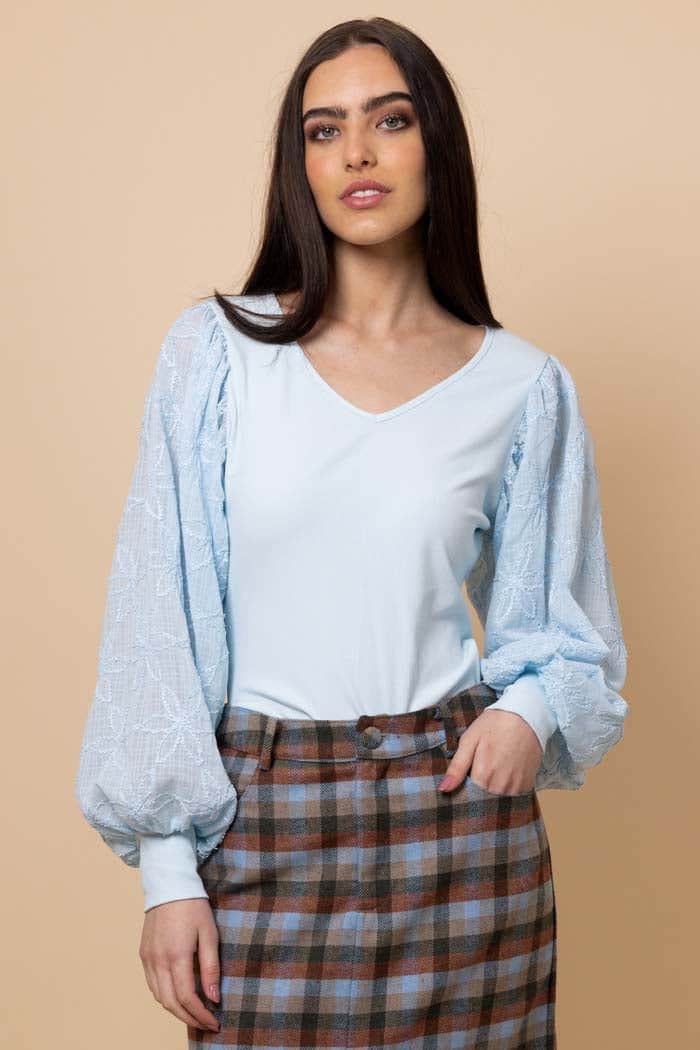 Frances Top Blue