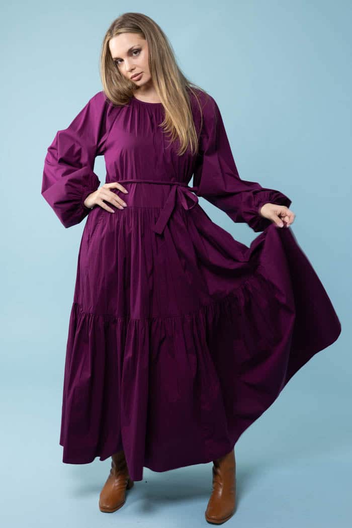 Vivienne Maxi Dress Magenta 2