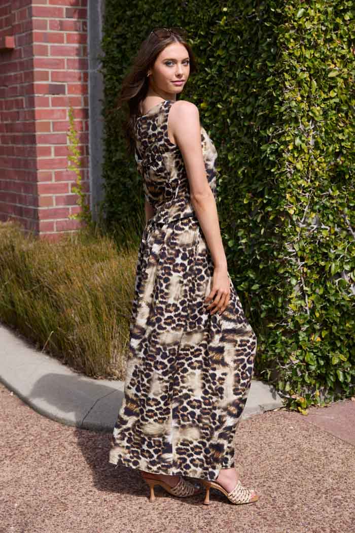 Dee Maxi Skirt Leopard 2