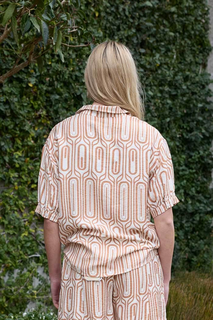 Sophie Shirt Caramel Print 3