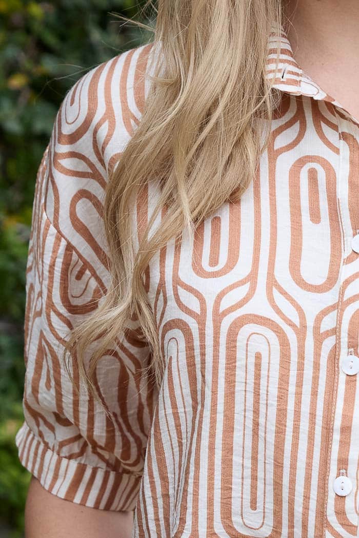 Sophie Shirt Caramel Print 4