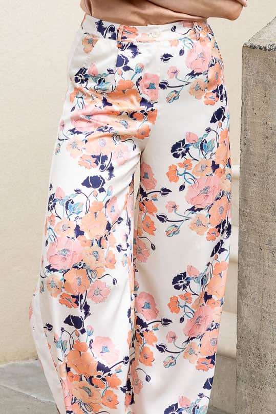 Ella Satin Pant Floral 5