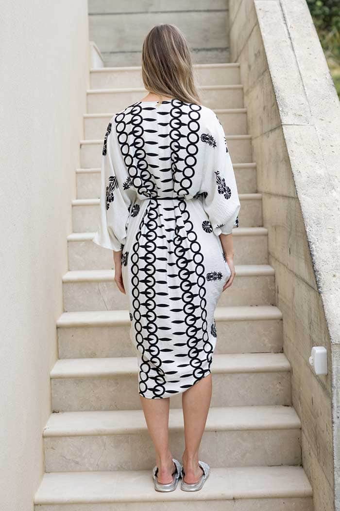 Carson Kaftan Cream Print 3