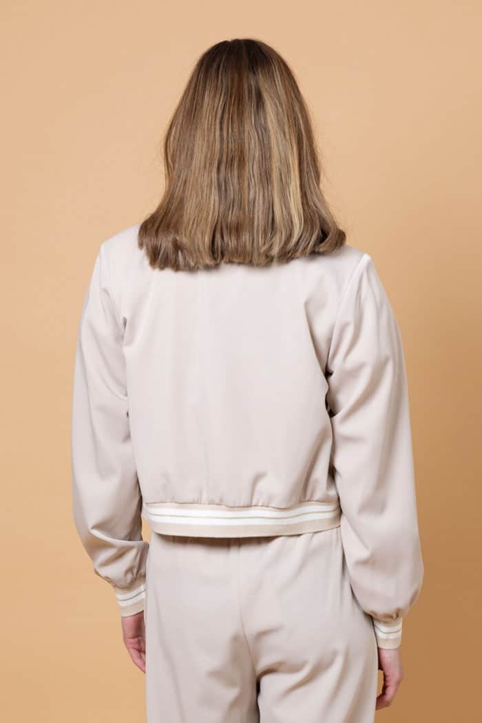 Ashlee Bomber Jacket Beige 3