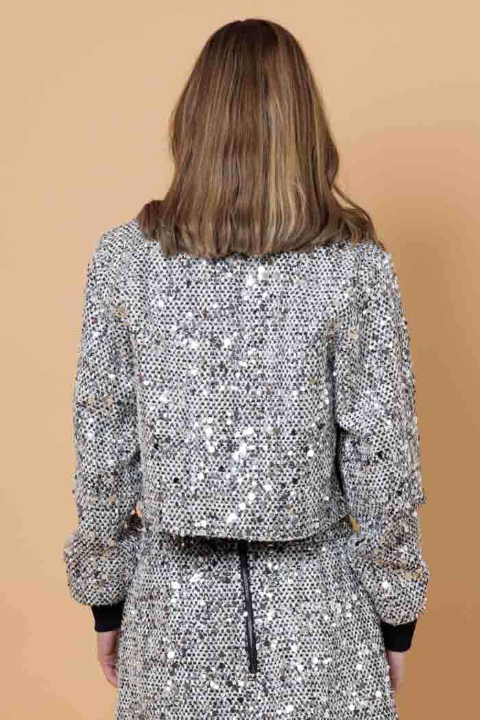 Noah Sequin Bomber Silver 3