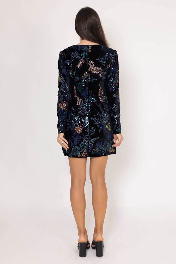 Alena Mini Dress Sequin Black 3