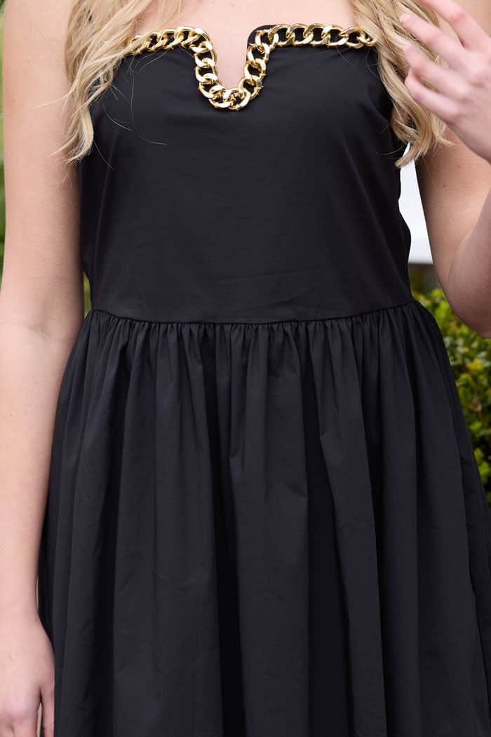 Giana Mini Dress Chain Black 5