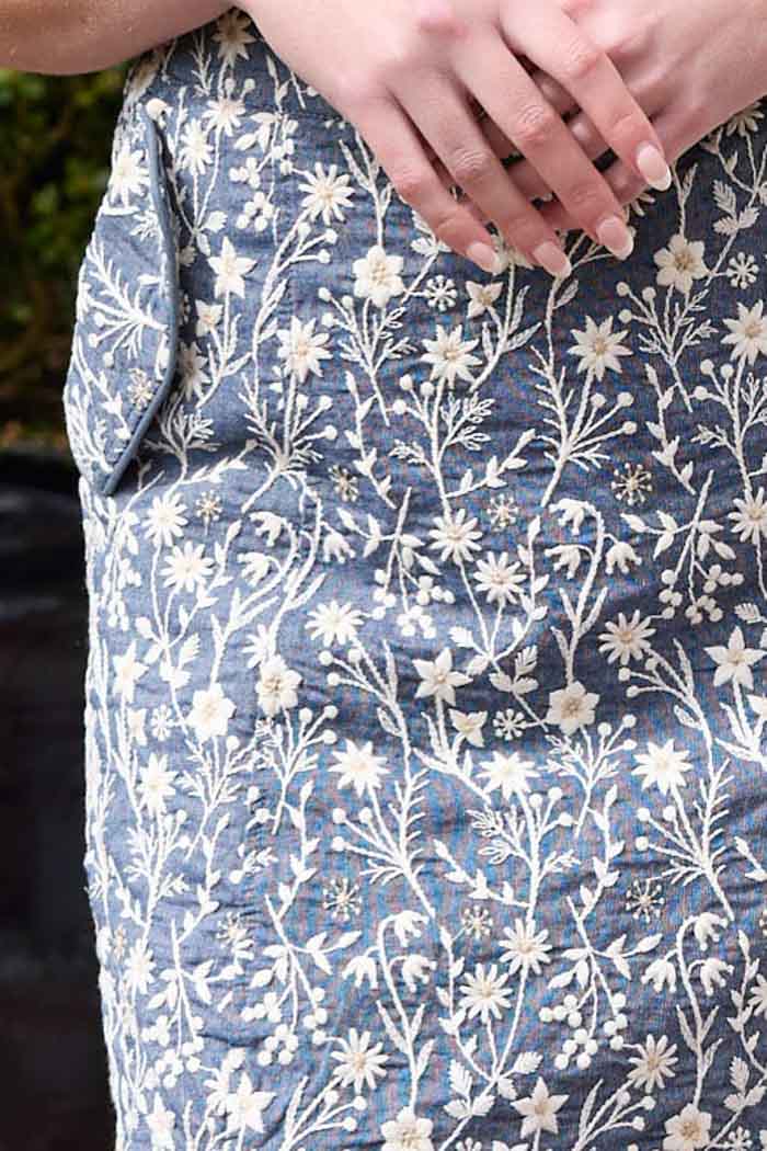 Mia Embroidered Floral Mini Skirt 4