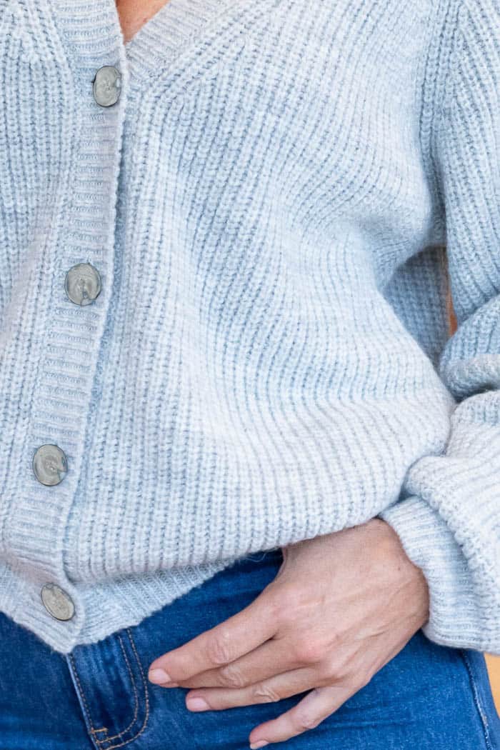 Tara Knit Cardi Grey 4