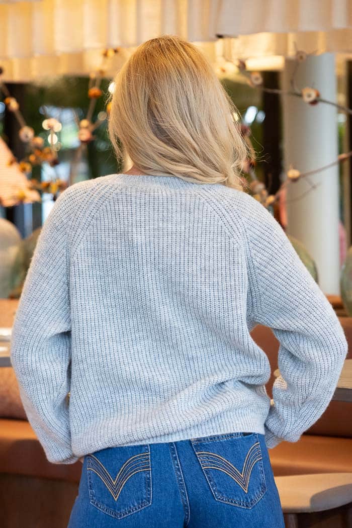 Tara Knit Cardi Grey 3