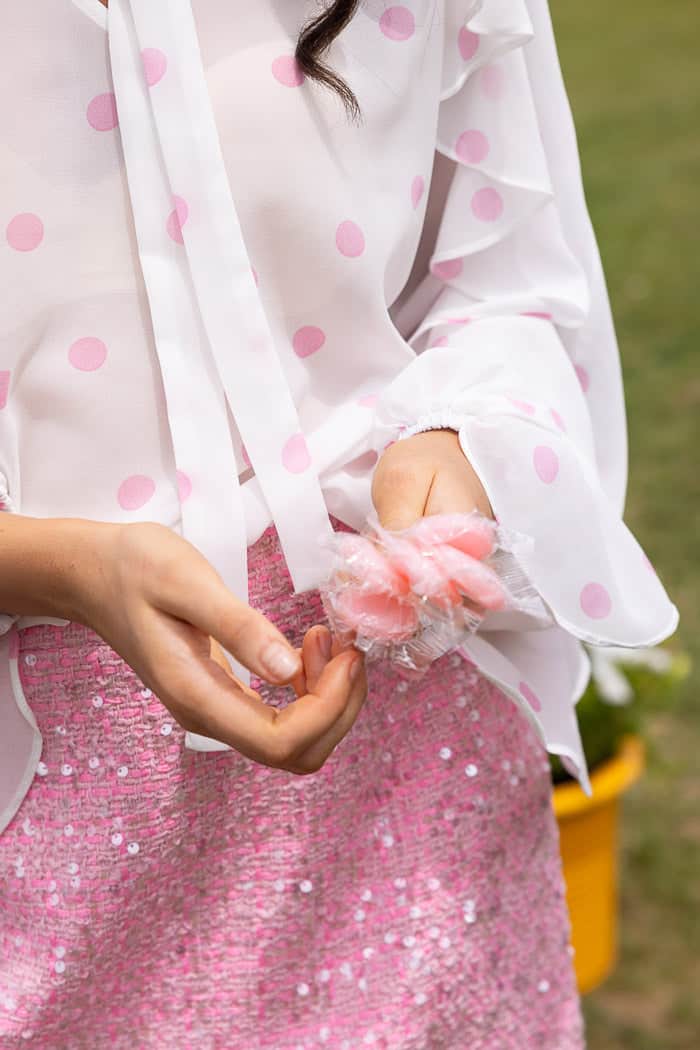 Quinn Blouse Pink Dot White 7