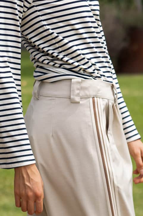Taryn Pant Stripe Beige 5