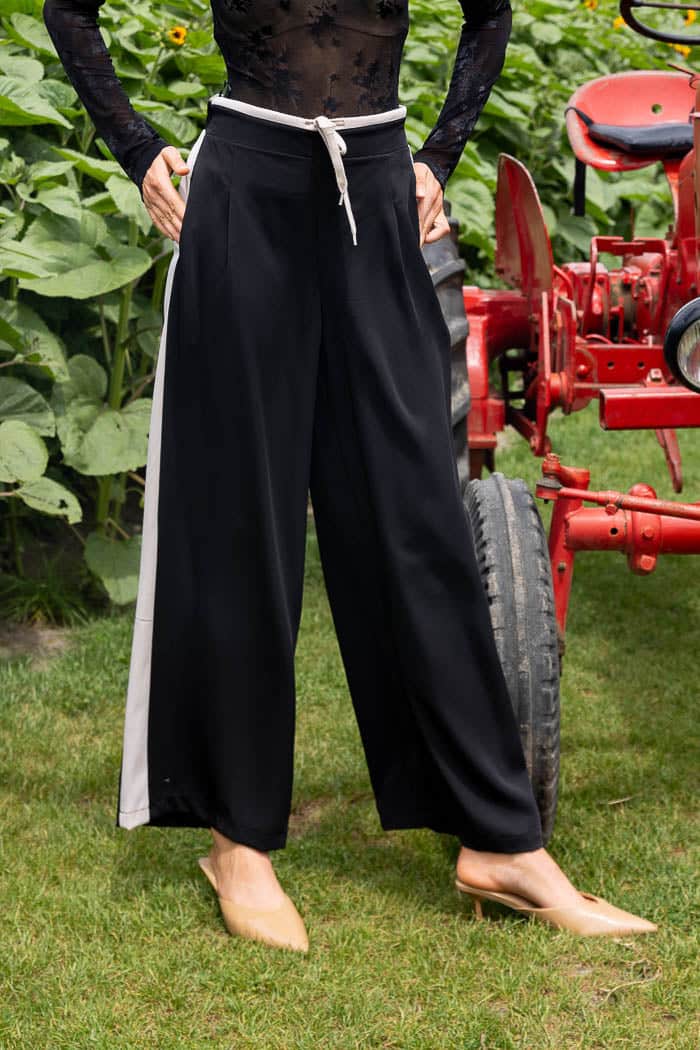 Soraya Pant Beige Black 3