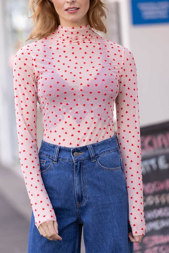 Heart Top Peach 5