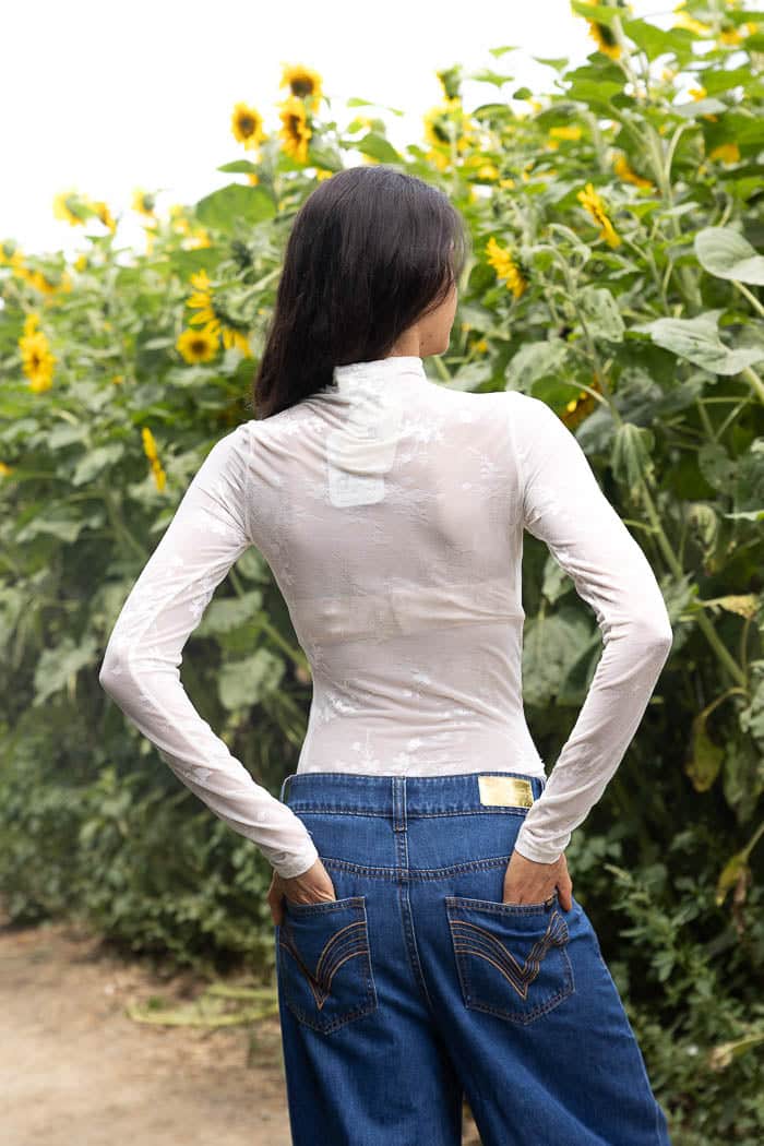 Mel Mesh Top White 4