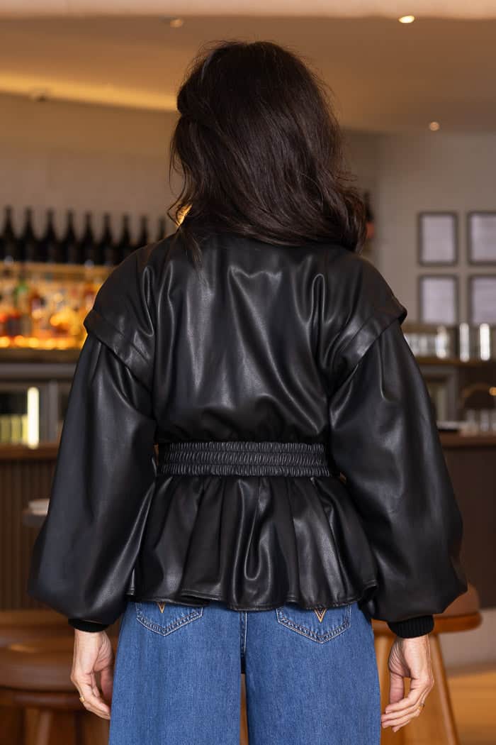 Jackie Jacket Pleather Black 4