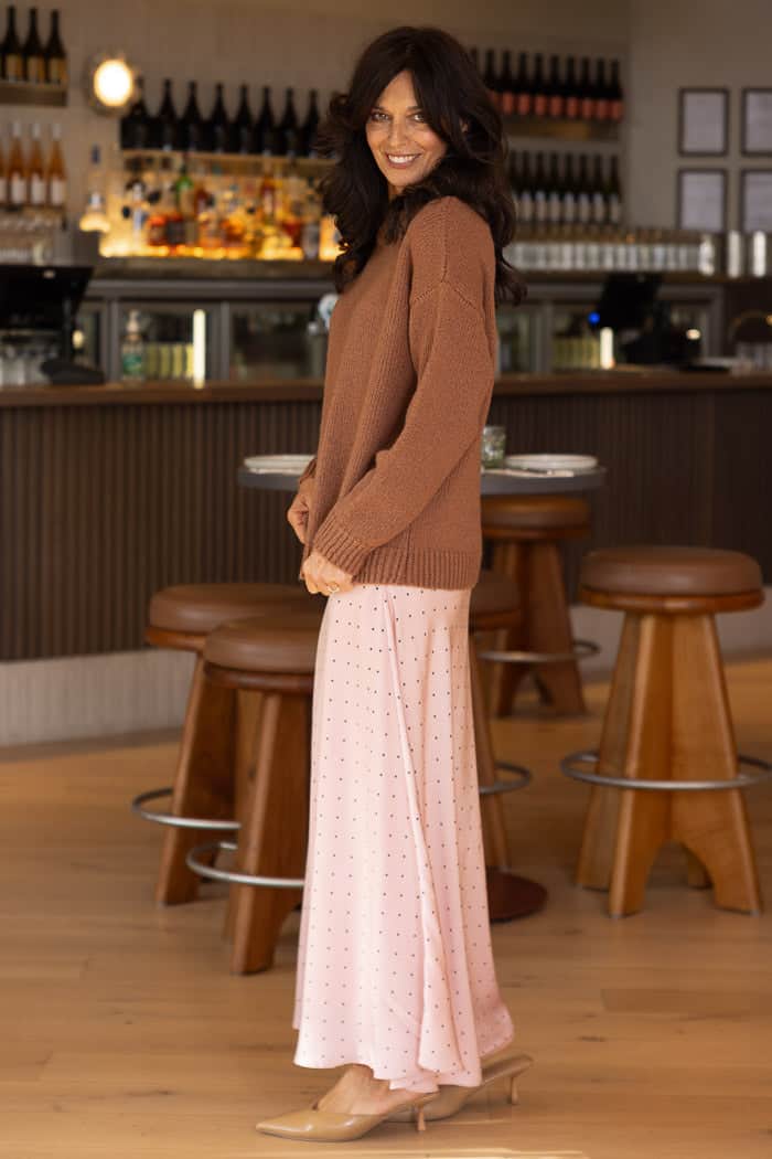 Benny Midi Skirt Dot Pink 4