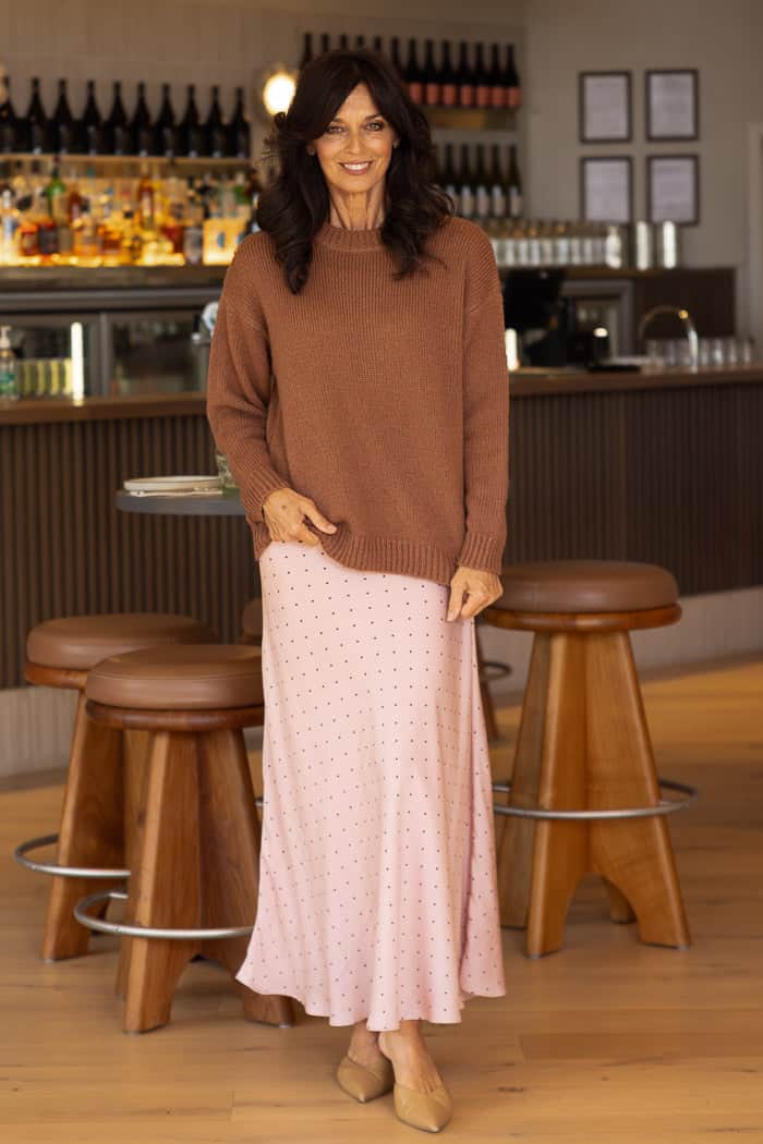 Benny Midi Skirt Dot Pink 2