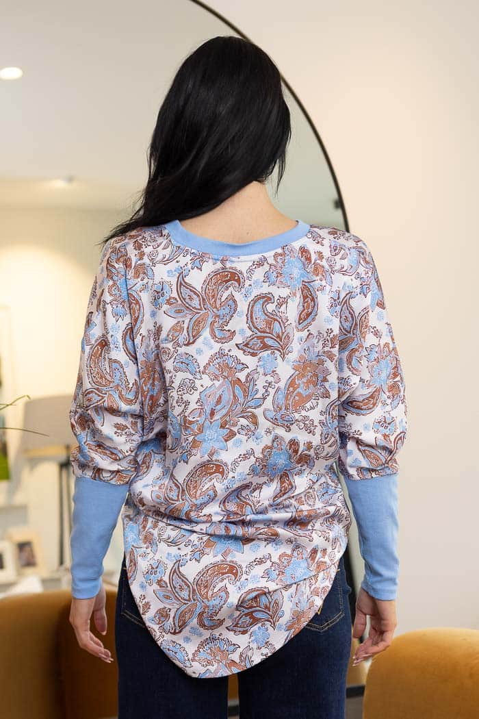 Wolf Me Onyx Blue Paisley 3