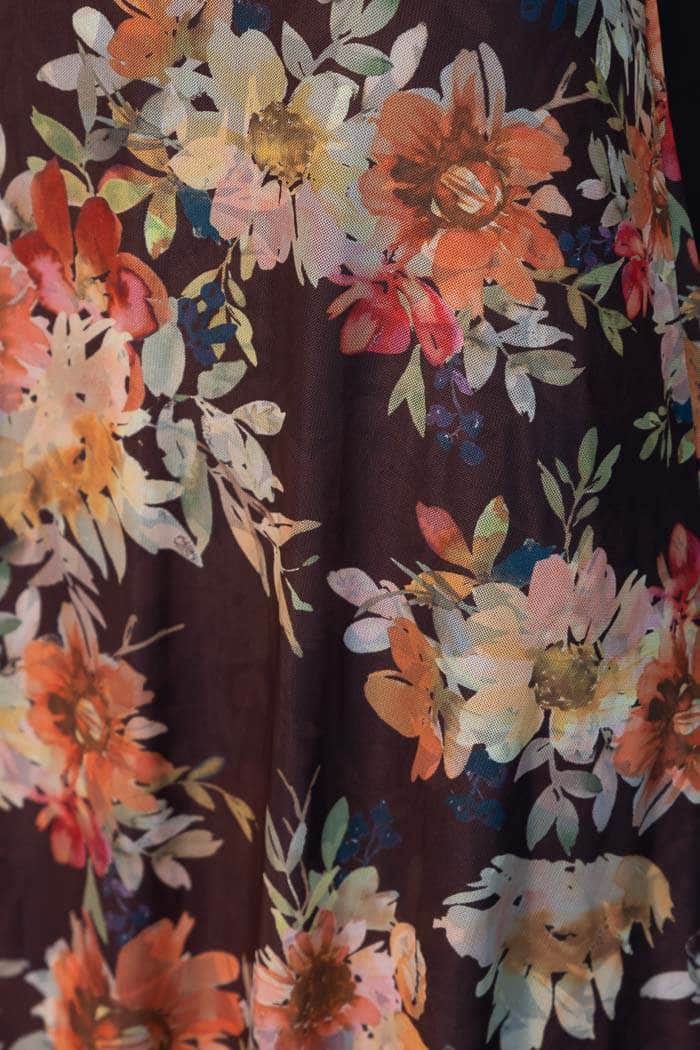 Chloe Maxi Dress Floral Brown 4