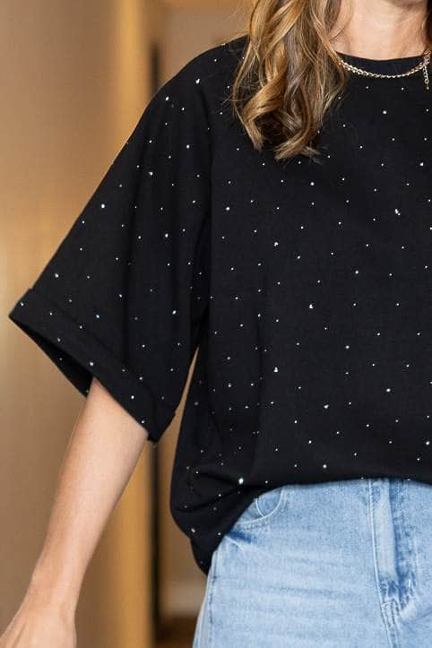 Taylor T-Shirt Diamante Black 3